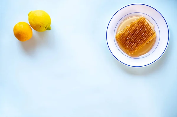 Honey Hive Citrus Ingredients Lemon Orange — Stock Photo, Image