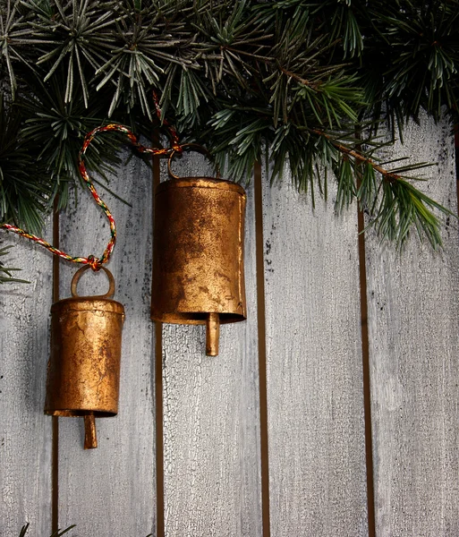 Świąteczne dzwonki na choinkę — Zdjęcie stockowe