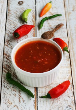 kase domates sıcak sos biber ile