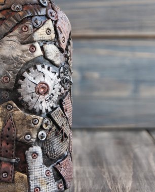 steampank arka plan siyah ahşap