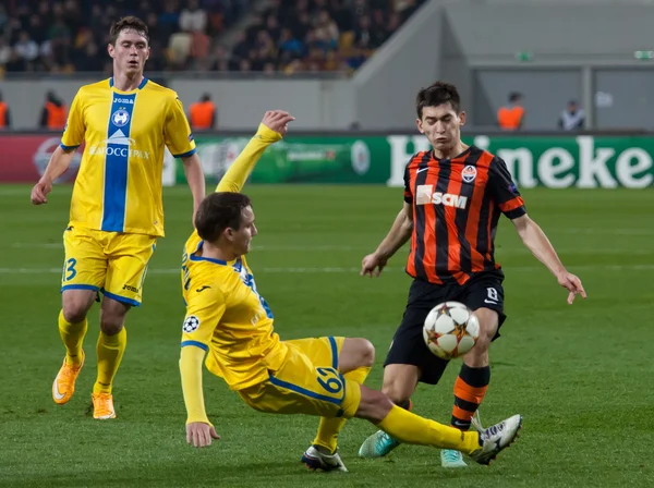 Shakhtar, donetsk - bate, borisov Fußballspiel — Stockfoto