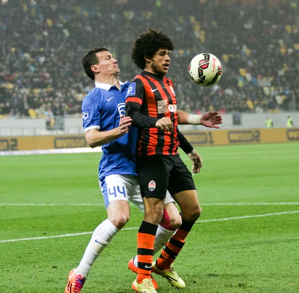 SHAKHTAR, Donetsk vs DNIPRO, Dnipropetrovsk juego de fútbol — Foto de Stock