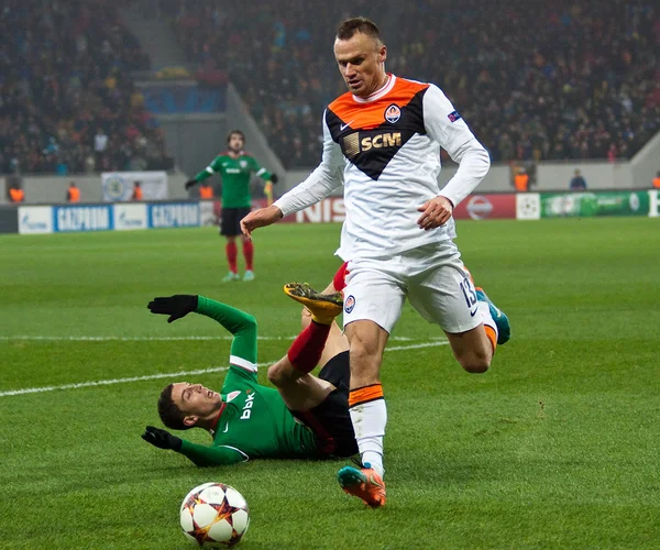 Shakhtar, Donetsk - Atlético, Bilbao jogo de futebol — Fotografia de Stock