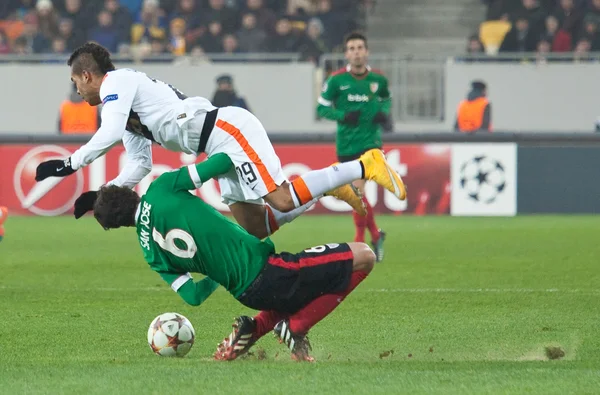 Shakhtar, Donetsk - Atletismo, partido de fútbol de Bilbao —  Fotos de Stock