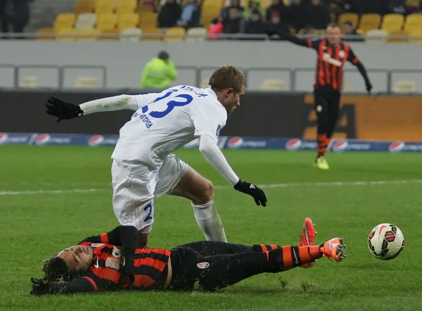 Shakhtar, Donetsk - Goverla, Uzhgorod jogo de futebol — Fotografia de Stock