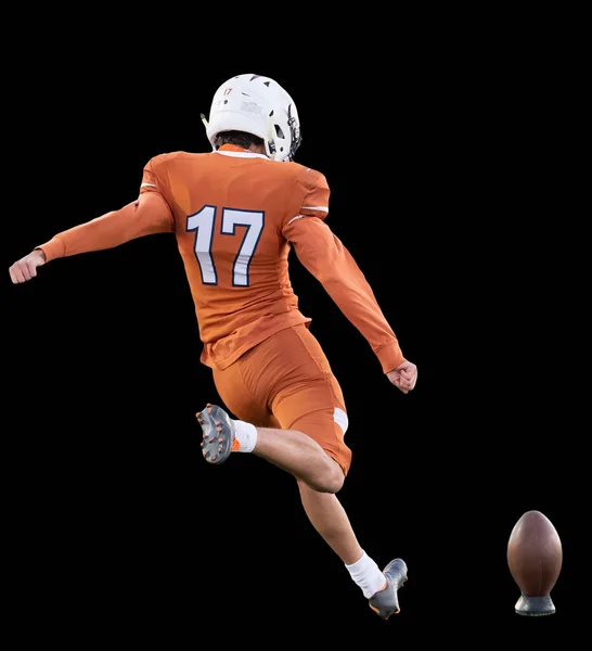 Football Player Kicking Ball Game — Stock Photo, Image