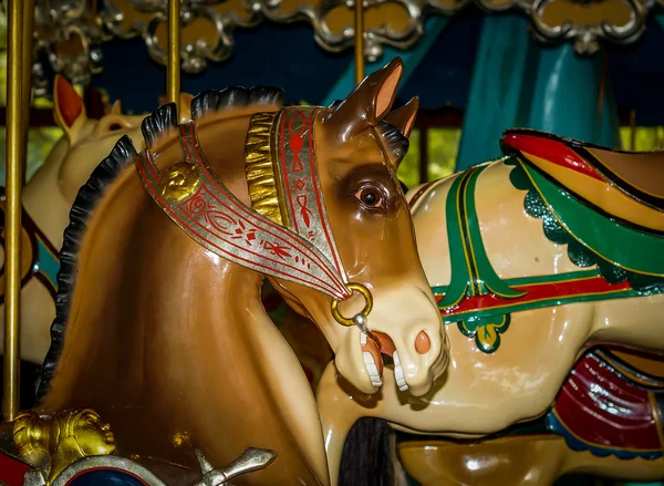 Merry go round häst — Stockfoto