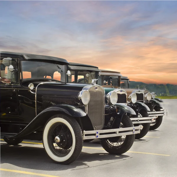 Vintage Ford Modelo A Automóveis — Fotografia de Stock