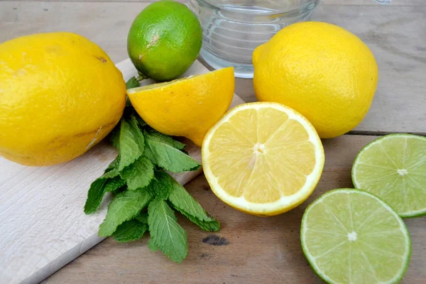 Citroner och limefrukter Stockbild