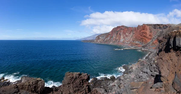 Hierro Paisaje Volcánico Bahía Bahia Naos Oeste Restinga Sur Isla — Foto de Stock