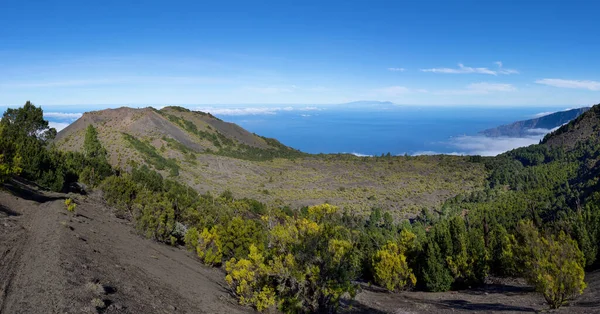 Hierro Caminhadas Pouco Antes Tanganasoga Com Vista Para Vulcão Horizonte — Fotografia de Stock