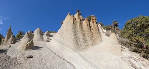 Lunar Landskap Paisaje Lunar Berömd Vandringsdestination Teneriffa Kanarieöarna Spanien — Stockfoto