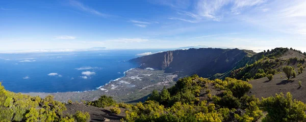 Ilha Hierro Ilhas Canárias Vista Montanha Mais Alta Pico Malpaso — Fotografia de Stock