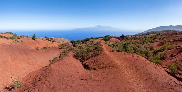 Gomera Oberhalb Agulo Wanderweg Nach Mirador Abrante Durch Landschaft Aus Stockfoto
