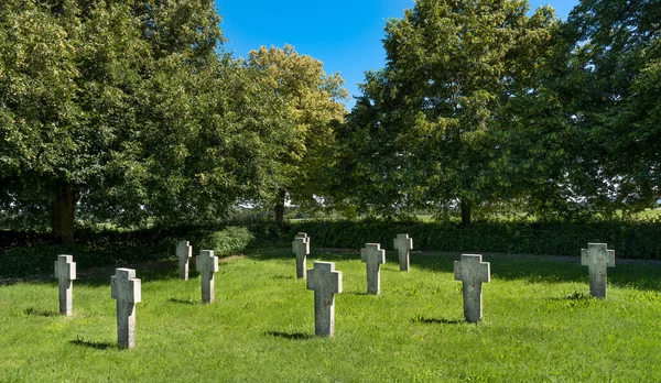 Влітку Луці Парку Хрести Каменю Меморіал Концентраційного Табору Даутмерген Шмберг — стокове фото