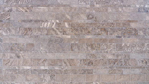 Декор Стены Рядами Абстрактной Коричневой Черепицы Разной Высоты — стоковое фото