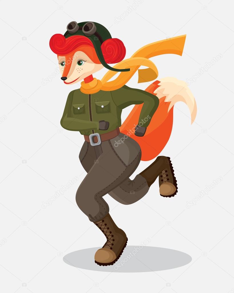 running military fox-pilot