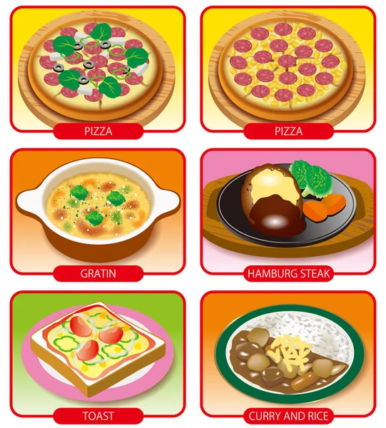 Ilustración Cocina Set Iconos —  Fotos de Stock