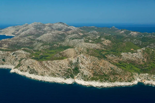 Aerial View Lastovo Island Adriatic Sea Croatia — Stock Photo, Image