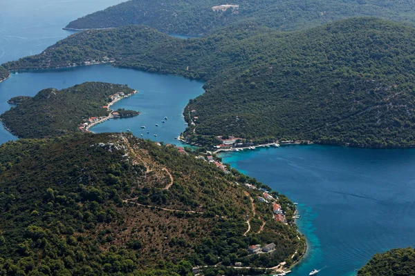 Costa Rochosa Ilha Lastovo Mar Adriático Croácia — Fotografia de Stock