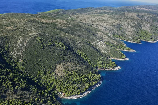 Letecký Pohled Ostrov Hvar Jaderské Moře Chorvatsku — Stock fotografie