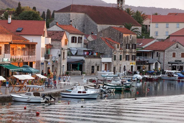 Passeie Vrboska Ilha Hvar Mar Adriático Croácia — Fotografia de Stock