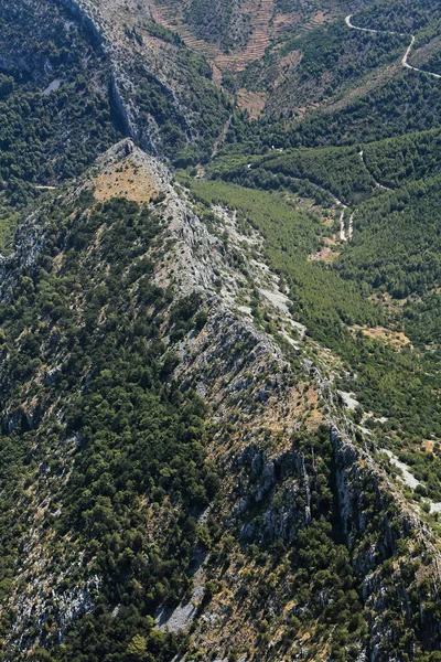 Vista Aérea Ilha Hvar Mar Adriático Croácia — Fotografia de Stock