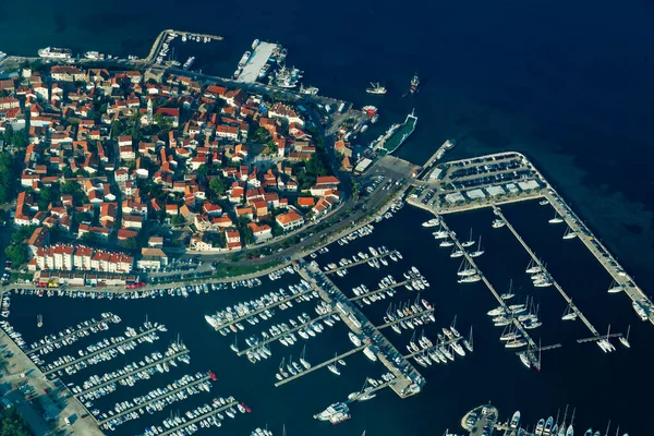 Scena Aerea Della Città Biograd Nel Mar Adriatico Croazia — Foto Stock