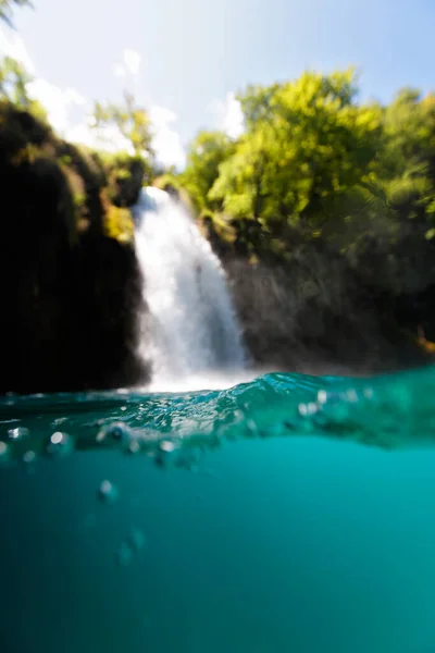 Monde Sous Marin Parc National Des Lacs Plitvice Croatie — Photo