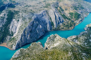 Hırvatistan 'ın Krka Ulusal Parkı' ndaki kanyon