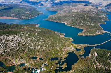 Hırvatistan 'ın Krka Ulusal Parkı' nda Cikola ve Krka nehirleri