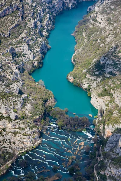 Ρόκι Χαστούκι Στο Εθνικό Πάρκο Krka Κροατία — Φωτογραφία Αρχείου