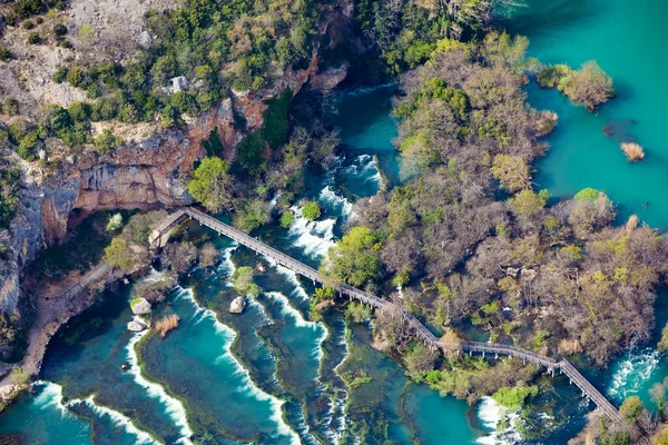 Ρόκι Χαστούκι Στο Εθνικό Πάρκο Krka Κροατία — Φωτογραφία Αρχείου