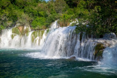 Hırvatistan 'ın Krka Ulusal Parkı' nda Skradinski buk şelalesi