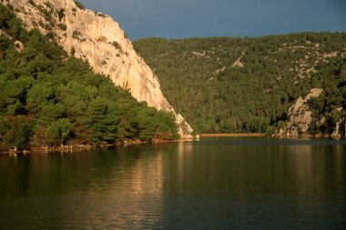 Hırvatistan 'ın Krka Ulusal Parkı' ndaki Kanyon