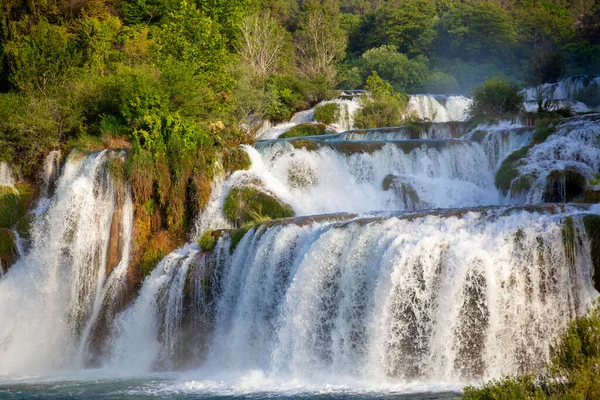 Skradinski Buk Vízesés Krka Nemzeti Parkban Horvátország — Stock Fotó