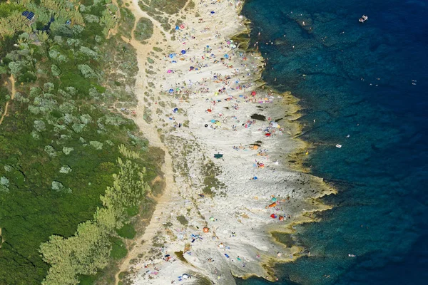 Veduta Aerea Della Penisola Kamenjak Istria Croazia — Foto Stock