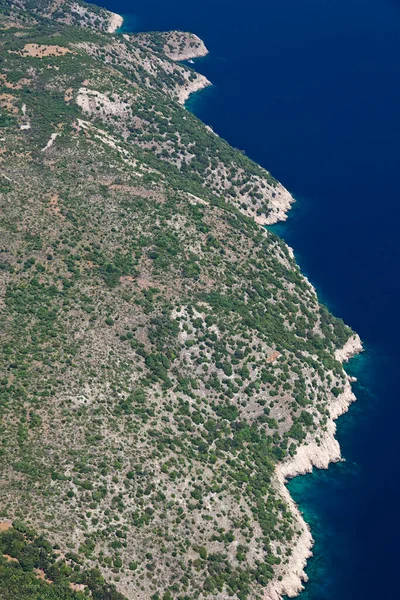 Costa Dell Isola Cres Nel Mar Adriatico Croazia — Foto Stock