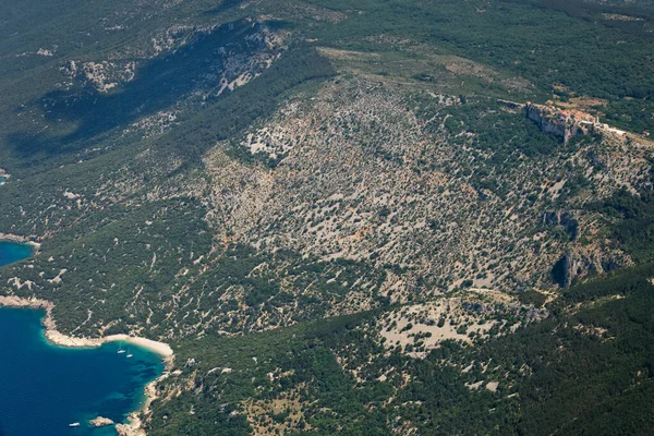 Côte Île Cres Dans Mer Adriatique Croatie — Photo