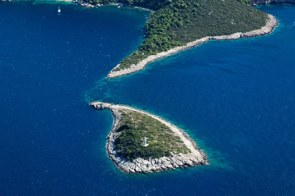 Vista Aérea Peljeac Mar Adriático Croacia — Foto de Stock