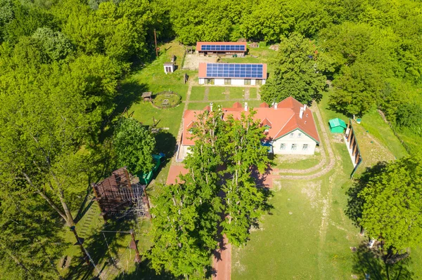Aerial View Eco Centre Zlatna Greda Baranja Croatia — Stock Photo, Image