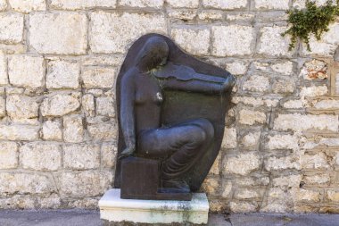 Hırvatistan 'ın Adriyatik Denizi, Cres Adası' ndaki tarihi Osor kasabası