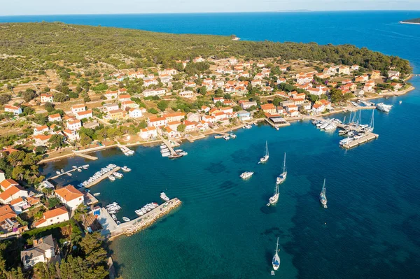 Luftaufnahme Von Martinica Einer Stadt Auf Der Insel Cres Der — Stockfoto