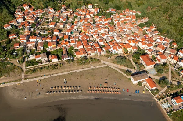 Aerial View Susak Town Adriatic Sea Croatia — Stock fotografie