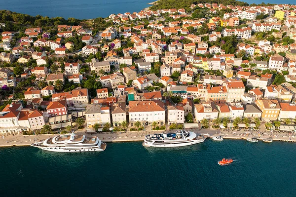 Aerial View Mali Losinj Town Losinj Island Adriatic Sea Croatia — Stock fotografie