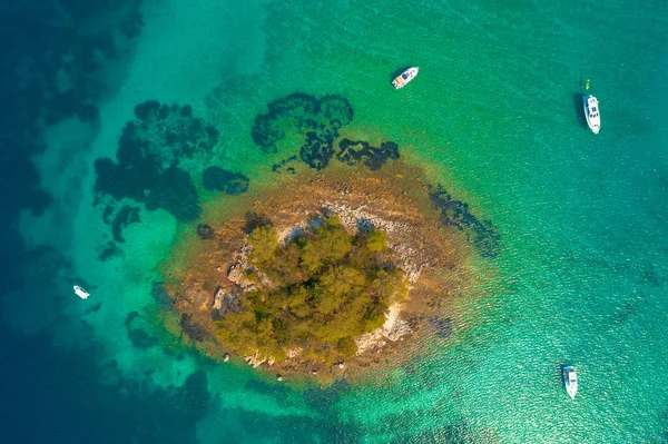 Malý Ostrůvek Ostrova Badija Korčula Jaderské Moře Chorvatsko — Stock fotografie