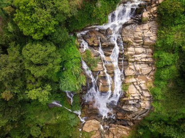 Ella Şelalesi, Sri Lanka yakınlarındaki Kithal Ella 'nın Hava Görüntüsü