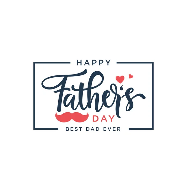 Elegant Happy Fathers Day Greeting Background — Stock Vector