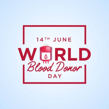 Dünya Kan Bağışı Günü resimleme vektörü tebrik kartı, arkaplan, davetiye, madicine, web, simge, basit duvar kağıdı, süs için mükemmeldir