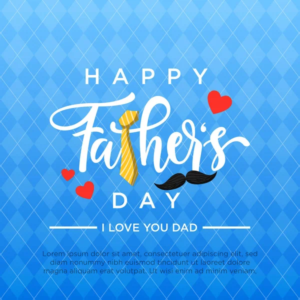 Happy Father Day Illustration Vector Graphic Good Greeting Card Sale — Stock Vector